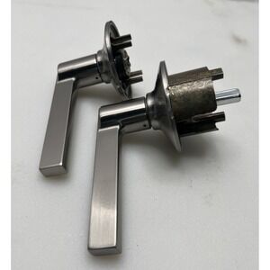 Schlage F10 Latitude 619 Satin Nickel Privacy Door Lever Lock Set NIB